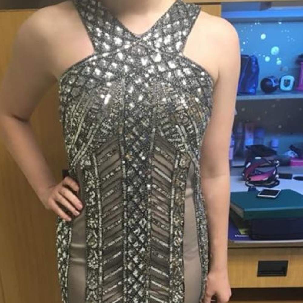 Metallic Cocktail Dress Size 6